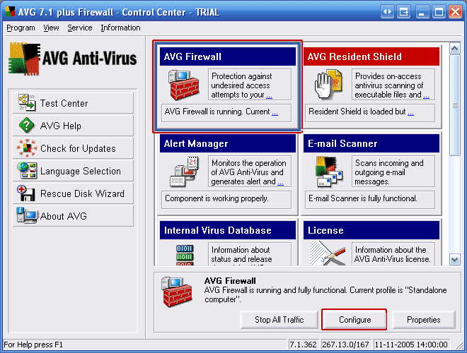 How to configure your AVG Firewall for SPAMfighter