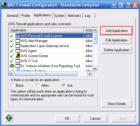 How to configure your AVG Firewall for SPAMfighter