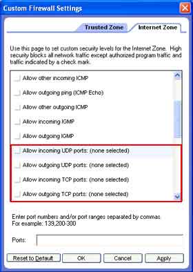 Sådan åbner du ZoneAlarm Free Firewall for SPAMfighter Serveren