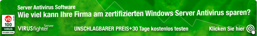 Sie erhalten Sie Vollversion von VIRUSfighter Server ganz und gar kostenlos für 30 Tage.