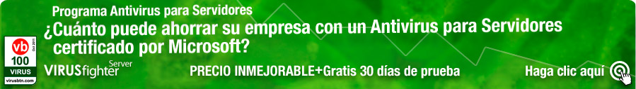 Consiga la versión completa de VIRUSfighter Server completamente GRATIS durante 30 días.