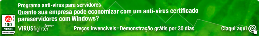 Você adquire a versão completa de VIRUSfighter Server completamente grátis por 30 dias.