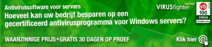 Probeer de volledige versie van VIRUSfighter Server 30 dagen gratis.