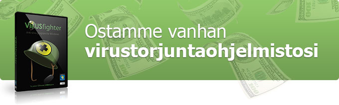 Ostamme vanhan virustorjuntaohjelmistosi