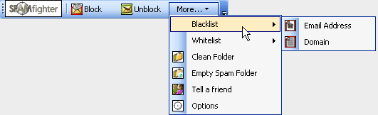 Blacklist và Block tên miền và thư.
