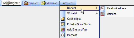 Blacklist domény a emaily