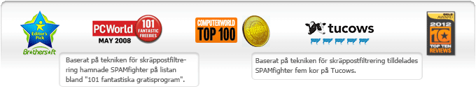 SPAMfighter Exchange Module erbjuder rapporter där administratören kan se statistik över antalet meddelanden som filtreras, antalet användare, etc.