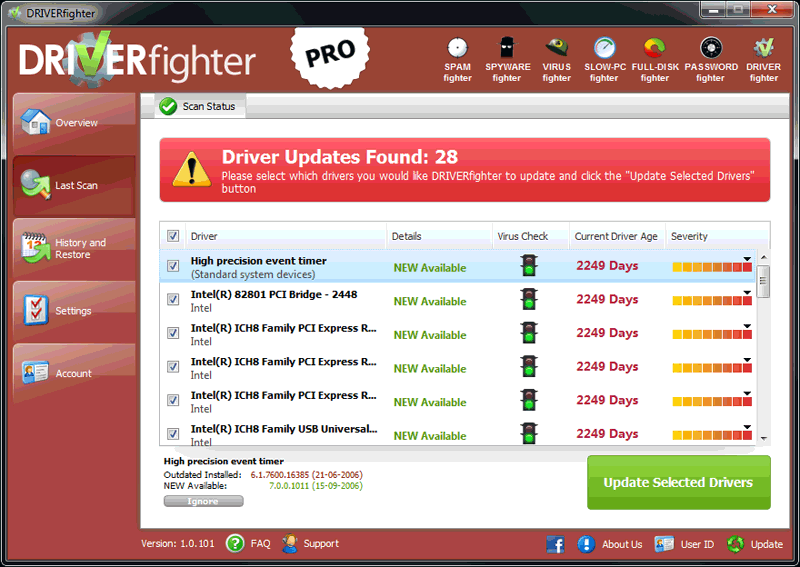 Windows 7 DRIVERfighter 1.2.19 full