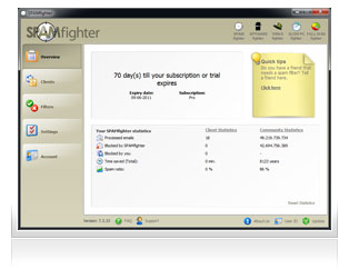 Savršeno rješenje za privatne korisnike i male tvrtke, koji bi željeli blokirati neželjenu poštu na samom računalu. SPAMfighter Pro je jednostavan za instalaciju s Outlookom, Outlook Express Windows Mailom i Thunderbirdom.