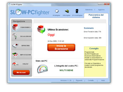 Scaricate SLOW-PCfighter e consentite al vostro computer di essere fissato