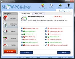 Scan your slow PC using SLOW-PCfighter to find errors!