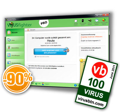 Erleben Sie die neue und verbesserte Version von VIRUSfighter