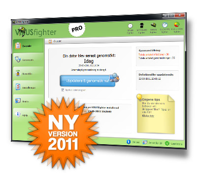 VIRUSfighter Pro är ett effektivt skydd mot virus och andra skadliga program som kan förstöra din dator.