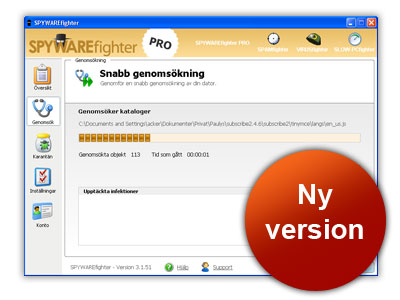 Start your Anti Spyware Download Now! SPYWAREfighter is an effective and easy-to-use Anti Spyware Software. With SPYWAREfighter you will be protectet immediately