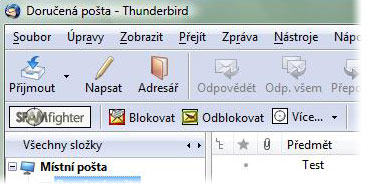Spam filtr zdarma pro Mozilla Thunderbird