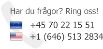 Gratis telefonsupport eller garanterat mejlsvar inom 24h.