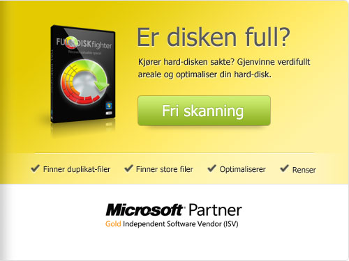 Hvor enkelt er de å rense hele disken med FULL-DISKfighter? 1-2-3 Problemet er løst!<br />