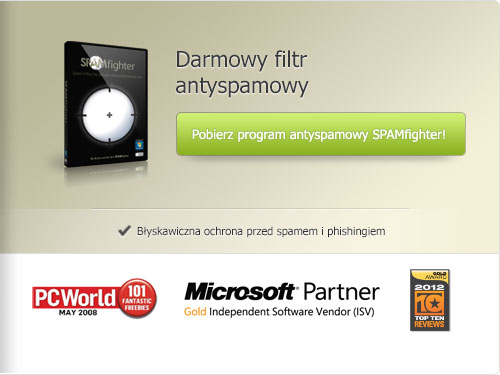 Darmowy filtr antyspamowy dla Outlook, Outlook Express i Thunderbird