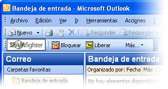 Detenga el spam con SPAMfighter.