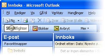 Stop e-post spam med SPAMfighter!<br />