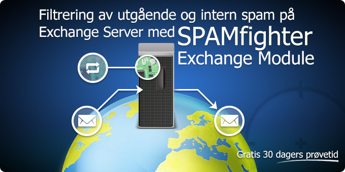 Filtrering av utgående og intern spam på Exchange Server med SPAMfighter Exchange Modul