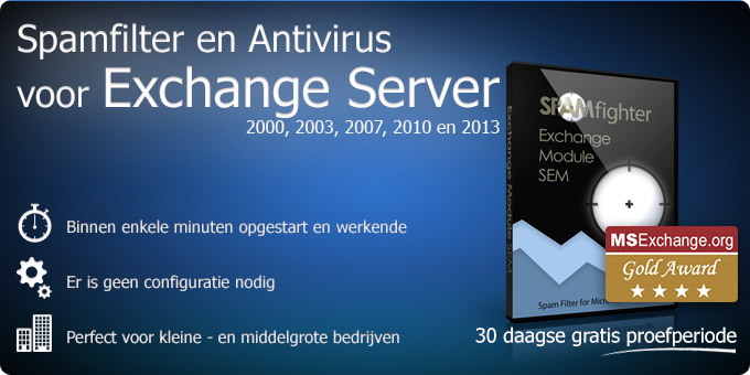 Gebruiksvriendelijk Anti Spam filter voor Exchange