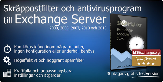 Direktskydd mot skräppost och phishing.