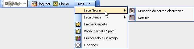 'Lista Negra' de dominios y direcciones.