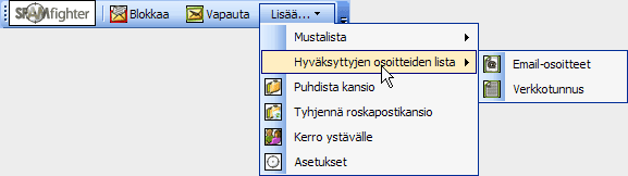<strong>Ohje kohteiden lisäämikseksi Hyväksyttyjen osoitteiden listalle</strong>