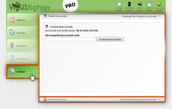 Dapatkan VIRUSfighter dari sini.