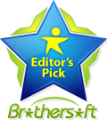 SPAMfighter blev valgt som &quot;Editors pick&quot; af Brothersoft&quot; - et top download site. Se kommentaren fra Brothersoft herunder.