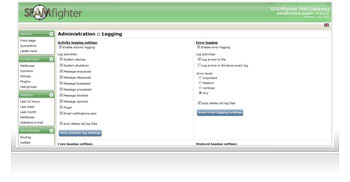 SPAMfighter Mail Gateway(SMG)Bildschirmfotos - SPAMfighter Mail Gateway passt sich der bereits bestehenden E-Mail-Infrastruktur Ihres 