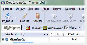 Spam filtr zdarma pro Mozilla Thunderbird