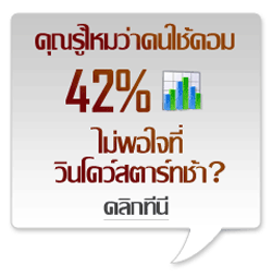 ผลสัมรวจคอมพิวเตอร์ที่ช้า
