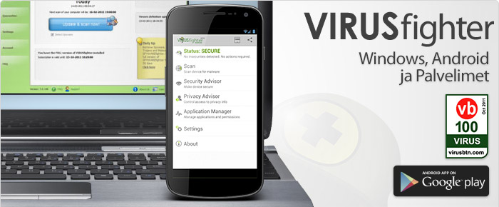 Virustorjuntaohjelmisto Windows tietokoneellesi