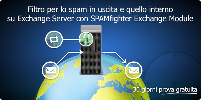 Filtro per lo spam in uscita e quello interno su Exchange Server con SPAMfighter Exchange Module