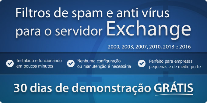 Proteção instantânea contra spam e phishing (roubo de identidade)