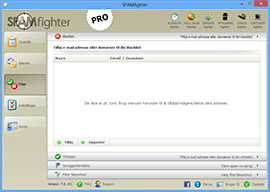SPAMfighter er på dansk og meget nem at installere og bruge.