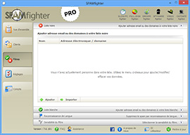 SPAMfighter a une interface utilisateur très simple.