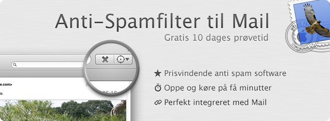 Spamfilter beskyttelse til Mac Mail
